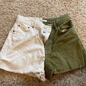 Pac sun ultra high rise jean shorts in a size 25.
